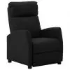 vidaXL Reclining Chair Black Faux Leather