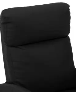 vidaXL Reclining Chair Black Faux Leather