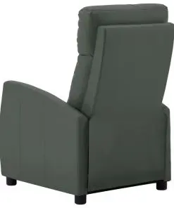 vidaXL Reclining Chair Grey Faux Leather