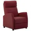 vidaXL Reclining Chair Wine Red Faux Leather