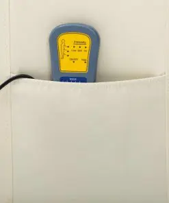 vidaXL Massage Reclining Chair Cream Faux Leather