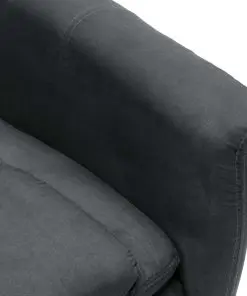 vidaXL Recliner Light Grey Faux Suede Leather