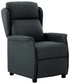 vidaXL Recliner Dark Grey Fabric