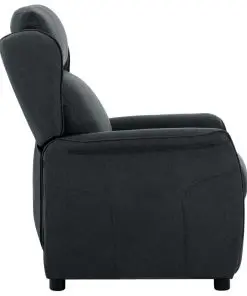vidaXL Recliner Dark Grey Fabric