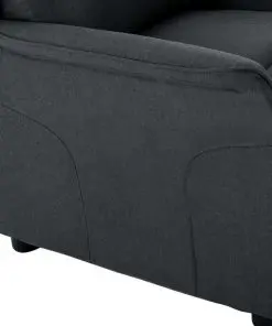 vidaXL Recliner Dark Grey Fabric