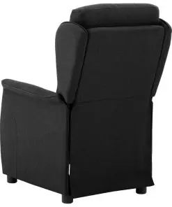 vidaXL Recliner Black Fabric