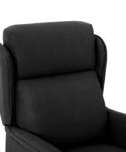 vidaXL Recliner Black Fabric