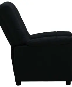 vidaXL Recliner Black Fabric