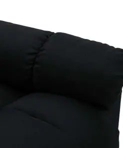 vidaXL Recliner Black Fabric