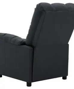 vidaXL Massage Recliner Dark Grey Fabric