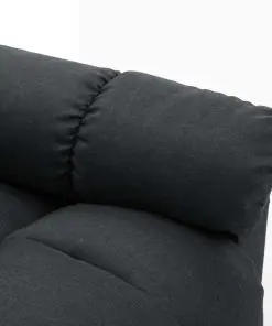 vidaXL Massage Recliner Dark Grey Fabric