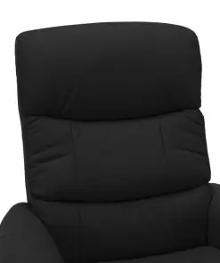 vidaXL Reclining Chair Black Faux Leather and Bentwood
