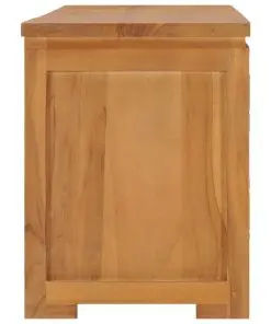 vidaXL TV Cabinet 110x30x40 cm Solid Teak Wood