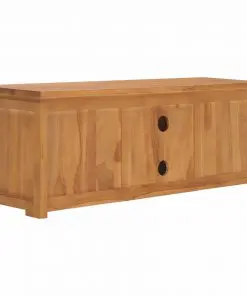 vidaXL TV Cabinet 110x30x40 cm Solid Teak Wood
