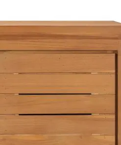 vidaXL TV Cabinet 110x30x40 cm Solid Teak Wood
