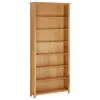 vidaXL 7-Tier Bookcase 90×22.5×200 cm Solid Oak Wood vidaXL 7-Tier Bookcase 90×22.5×200 cm Solid Oak Wood