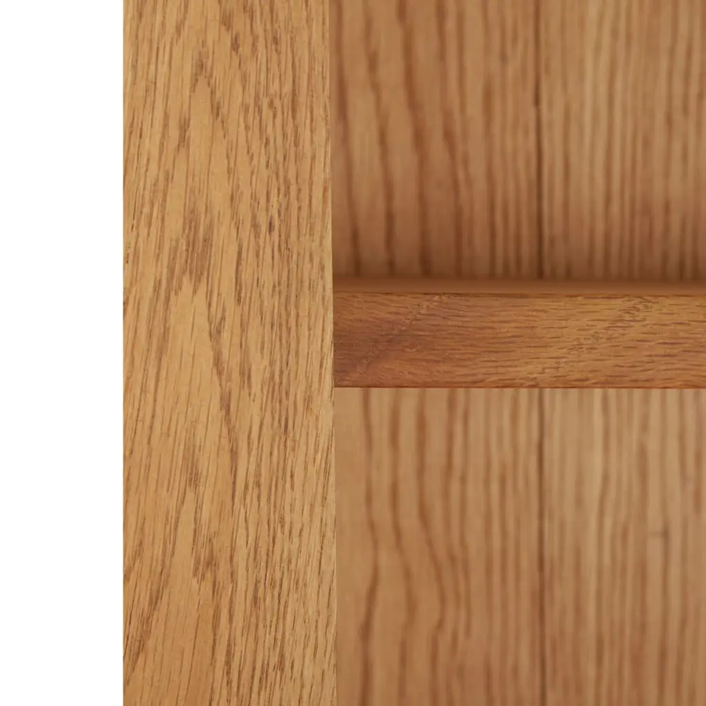 vidaXL 7-Tier Bookcase 90×22.5×200 cm Solid Oak Wood