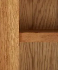 vidaXL Bookcase with 2 Doors 70x30x180 cm Solid Oak Wood