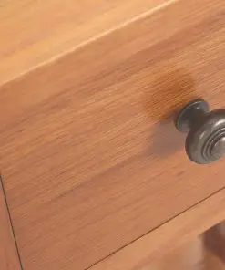 vidaXL Magazine Table with Drawer 35x27x55 cm Solid Oak Wood