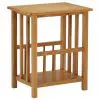vidaXL Magazine Table 45x35x55 cm Solid Oak Wood vidaXL Magazine Table 45x35x55 cm Solid Oak Wood