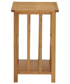 vidaXL Magazine Table 45x35x55 cm Solid Oak Wood