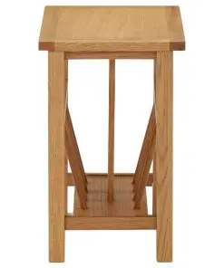 vidaXL Magazine Table 45x27x42 cm Solid Oak Wood