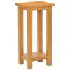 vidaXL Side Table 27x24x55 cm Solid Oak Wood vidaXL Side Table 27x24x55 cm Solid Oak Wood