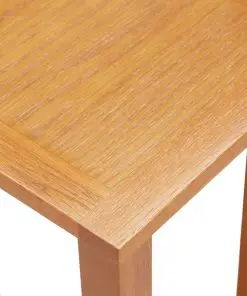 vidaXL Side Table 27x24x55 cm Solid Oak Wood