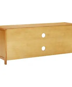 vidaXL TV Cabinet 120x35x48 cm Solid Oak Wood