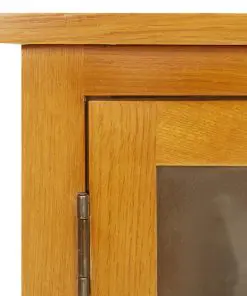 vidaXL TV Cabinet 120x35x48 cm Solid Oak Wood