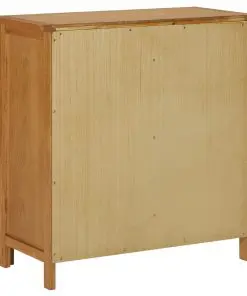 vidaXL Cupboard 70x35x75 cm Solid Oak Wood