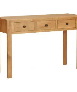 vidaXL Dressing Table 118x40x77 cm Solid Oak Wood