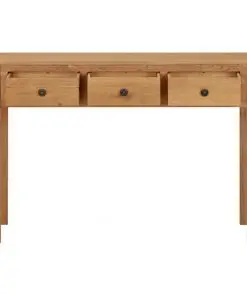 vidaXL Dressing Table 118x40x77 cm Solid Oak Wood