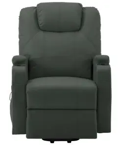 vidaXL Stand-up Recliner Anthracite Faux Leather (AU only)