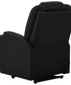 vidaXL Stand-up Massage Recliner Black Faux Leather (AU only)