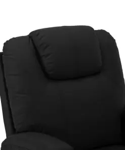 vidaXL Stand-up Massage Recliner Black Faux Leather (AU only)
