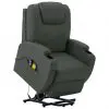 vidaXL Stand-up Massage Recliner Anthracite Faux Leather (AU only)