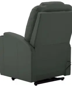 vidaXL Stand-up Massage Recliner Anthracite Faux Leather (AU only)