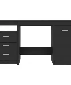 vidaXL Desk Grey 140x50x76 cm Chipboard