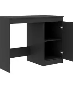vidaXL Desk Grey 140x50x76 cm Chipboard