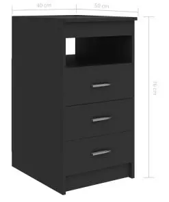 vidaXL Desk Grey 140x50x76 cm Chipboard