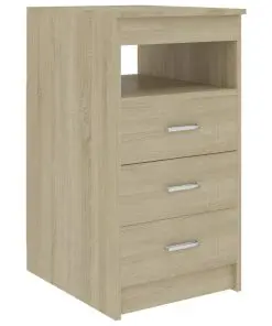 vidaXL Desk Sonoma Oak 140x50x76 cm Chipboard