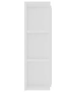 vidaXL Bathroom Mirror Cabinet White 80×20.5×64 cm Chipboard