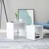 vidaXL Coffee Table Set White 48x30x45 cm Chipboard