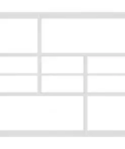 vidaXL Wall Shelf White 90x16x78 cm Chipboard