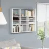 vidaXL Wall Shelf White 90x16x78 cm Chipboard
