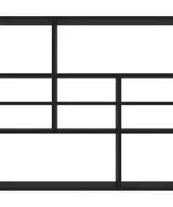 vidaXL Wall Shelf Black 90x16x78 cm Chipboard