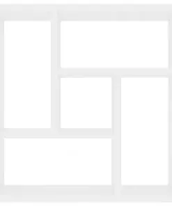 vidaXL Wall Shelf White 45.1x16x45.1 cm Chipboard