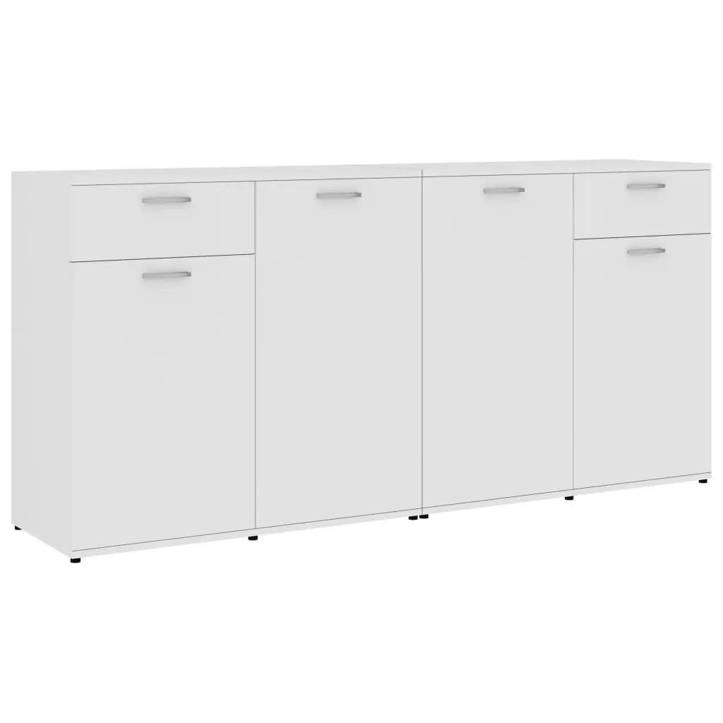 vidaXL Sideboard White 160x36x75 cm Chipboard