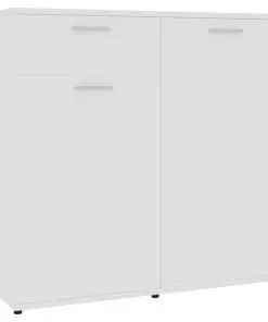 vidaXL Sideboard White 160x36x75 cm Chipboard